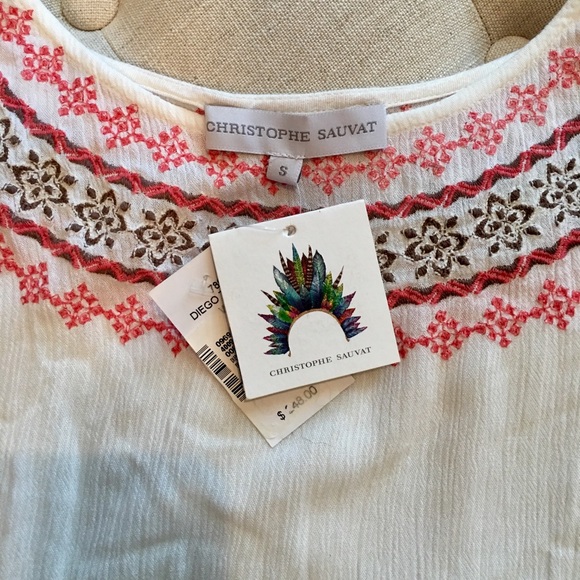 NWT Christophe Sauvat Diego Top. Sz Small. - Picture 6 of 7